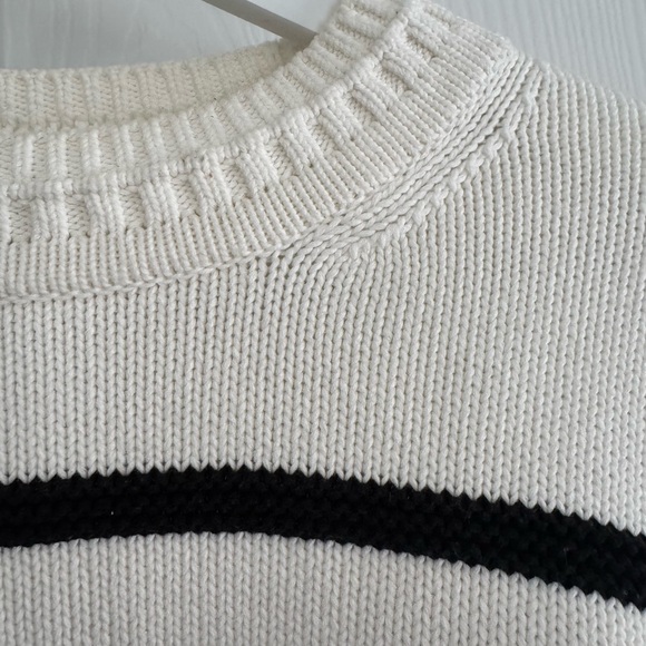 La Ligne Jill Sweater white/black stripe size medium - Picture 7 of 10
